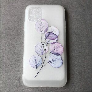 iPhone 11 ~ Frosted Silicone Floral Phone Case ~ Brand New